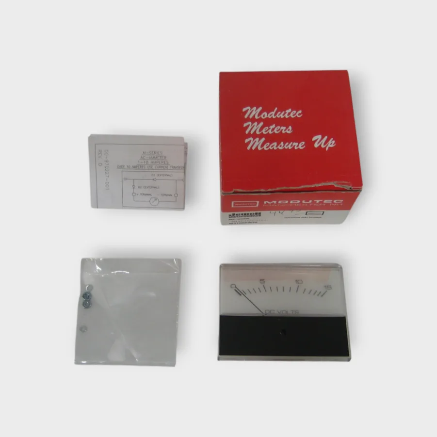 Modutec 3MAS-DVV-015 Panel Meter 0-15 DC Volts Gauge Voltmeter NEW ...