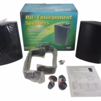 CSI/Speco SP-600AE All-Environment Weatherproof 2-Way Stereo Speakers (Black) New-Old-Stock