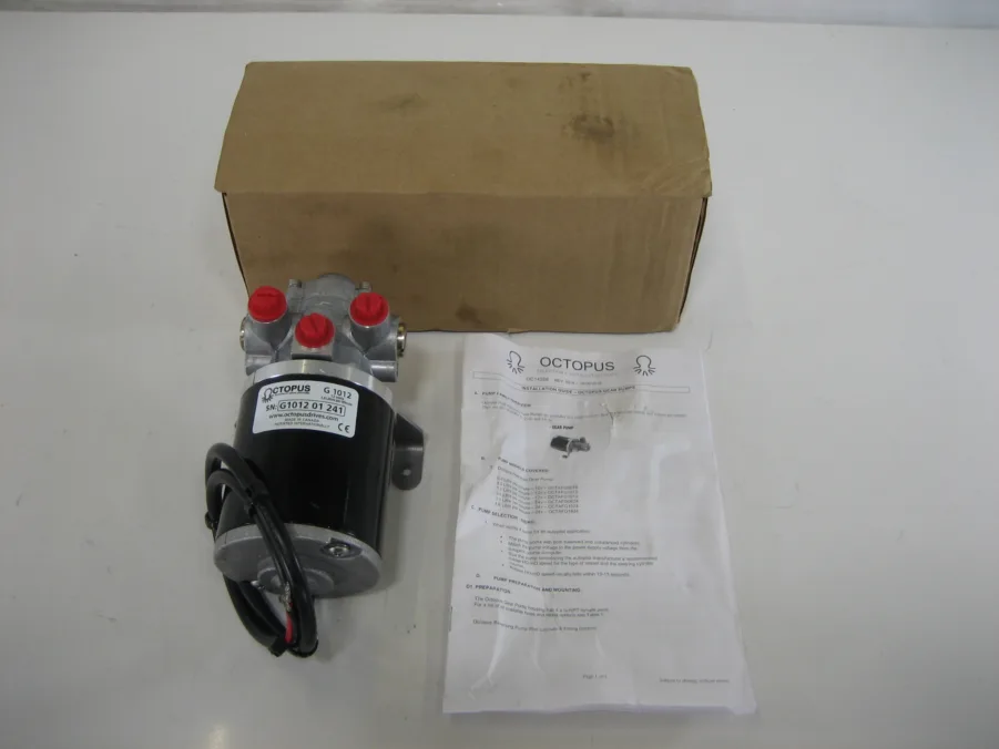 Octopus G1012 Hydraulic Reversible Pump f/Autopilot 12V 1.0 LPM New-Old-Stock 90-Day Warranty