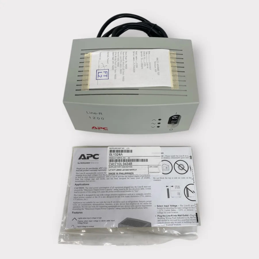 APC LE1200 Line-R 1200VA Automatic Voltage Regulator W/ 4 Outlets **New** - Image 3