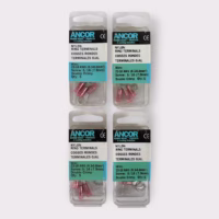 Ancor 230205 Double Crimp Nylon Ring Terminal 22-18 AWG 5/16" Screw *Lot of 20*