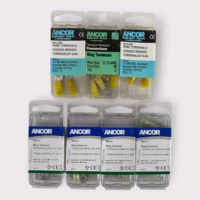 Ancor 230222 Double Crimp Nylon Ring Terminal 12-10 AWG #8 Screw *Lot of 35*