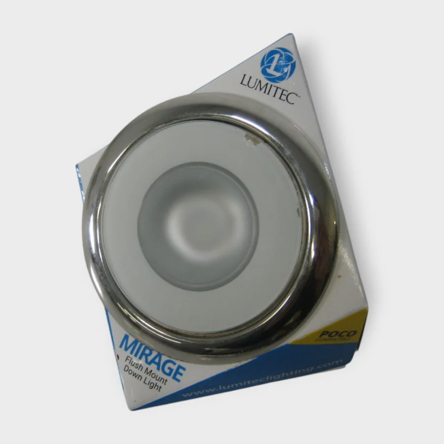 Lumitec 600573-G Mirage Flush Mount Down Light Polished SS Non-Dimming White - Image 2