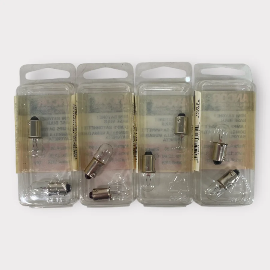 Ancor 521816 12V Mini Bayonet Base Bulb 4.3W / 0.33A - White **Lot of 8** - Image 3