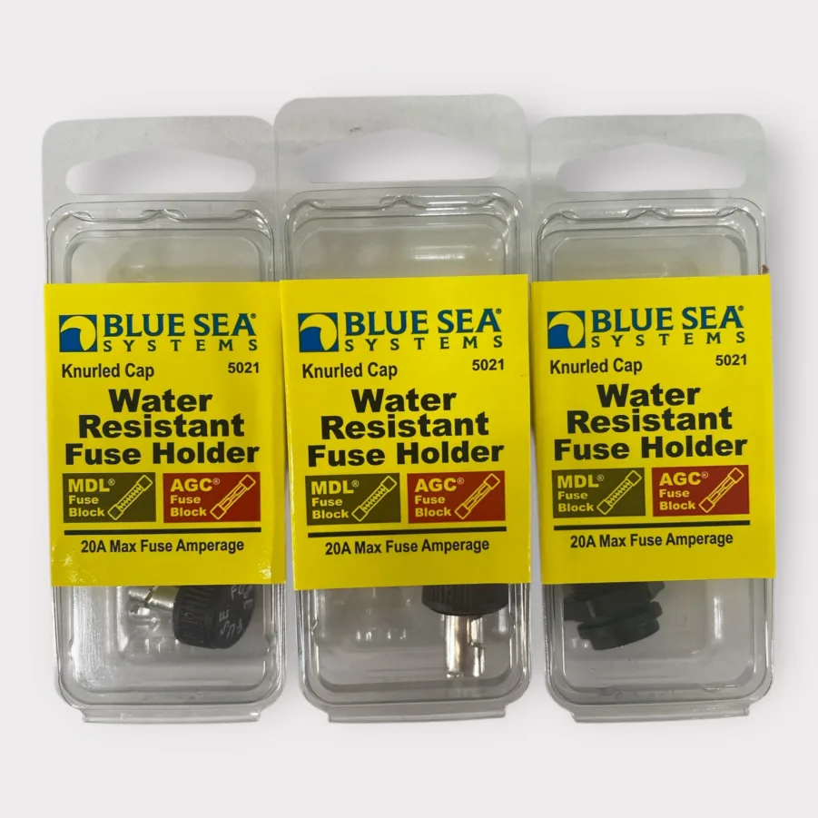 thumbnail image 2 of Blue Sea Systems 5061 Waterproof In-line Fuse Holder - 30A Max For 12-16 AWG Wire Panel Mount Automotive 2 of 11