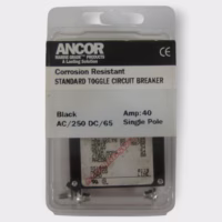 Ancor 551040 Single Pole Circuit Breaker Standard Toggle 40 AMP Black NEW