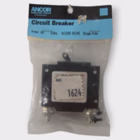 Ancor 551060 Single Pole Circuit Breaker Magnetic Toggle 60 AMP Black NEW