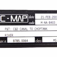 C-Map C-Card "P&T: C&D Canal to Choptank River" M-NA-B403.05 - 21 FEB 2001 - Free US Shipping