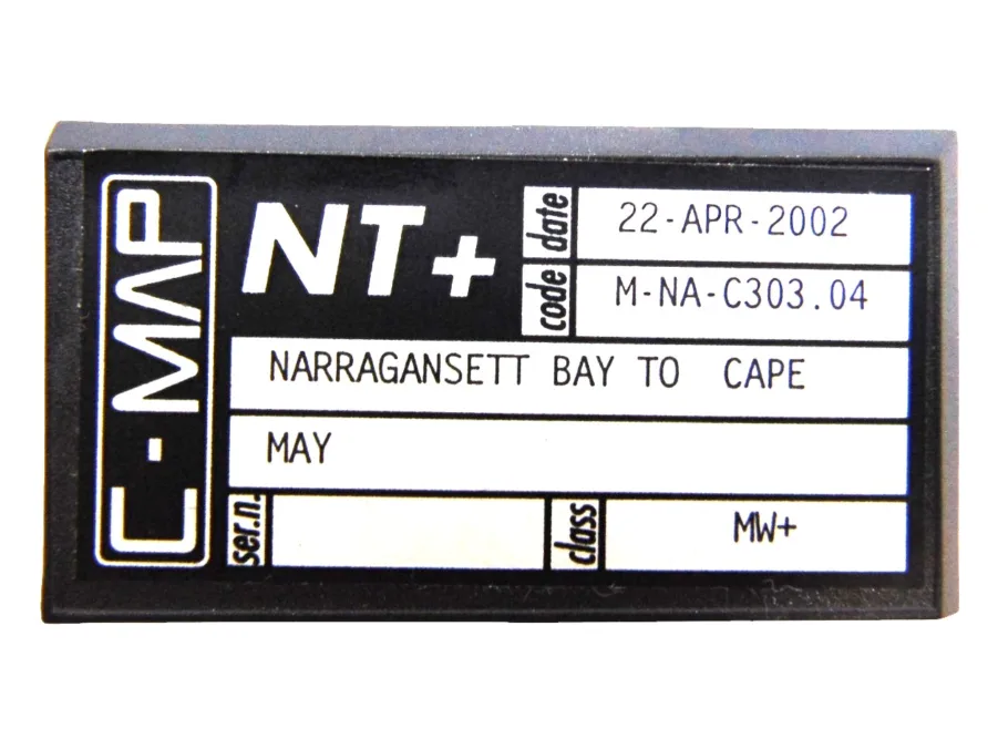 C-Map C-Card NT+ "Narragansett Bay to Cape May" M-NA-C303.04 / 22 APR 2002 -Great Condition/Tested-