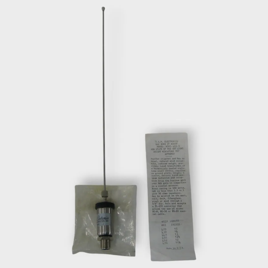 GAM Electronics USS-2 UHF Antenna PL-259 Connector 420-470 MHz Mini-Series NEW