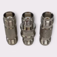 TNC Female To TNC Female Double Barrel Coaxial Connector Adapter **Lot of 3**