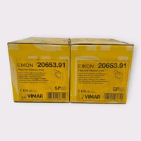 Vimar Eikon 20653.91 Classic Cover Plate 3-Module - Inox Brushed Steel **Lot of 10**