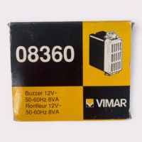 Vimar 08360 Series 8000 Buzzer 12VAC/50-60Hz - White **New**