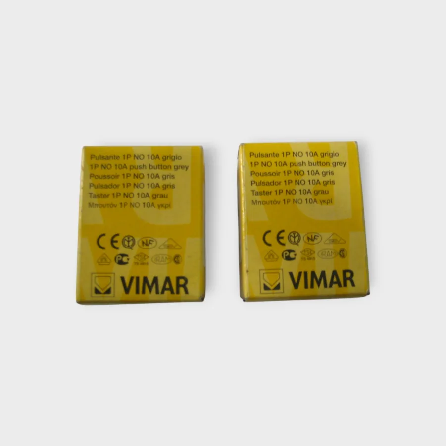 Vimar Eikon 20008 Single Push Button Switch Momentary ON 1P NO 10A 250V QTY2 - Image 2