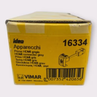 Vimar Idea 16334 Socket Outlet W/ HDMI 2.1b Connector - Grey **New**
