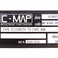 C-Map C-Card "Cape Elizabeth to Cape Ann" NA-B305.00 - 8 Jan 1997 - Tested/Good - Free US Shipping