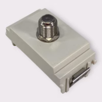 Vimar Idea 16331.B F-Type Female Coaxial Socket Outlet - White **New-Out of Box**
