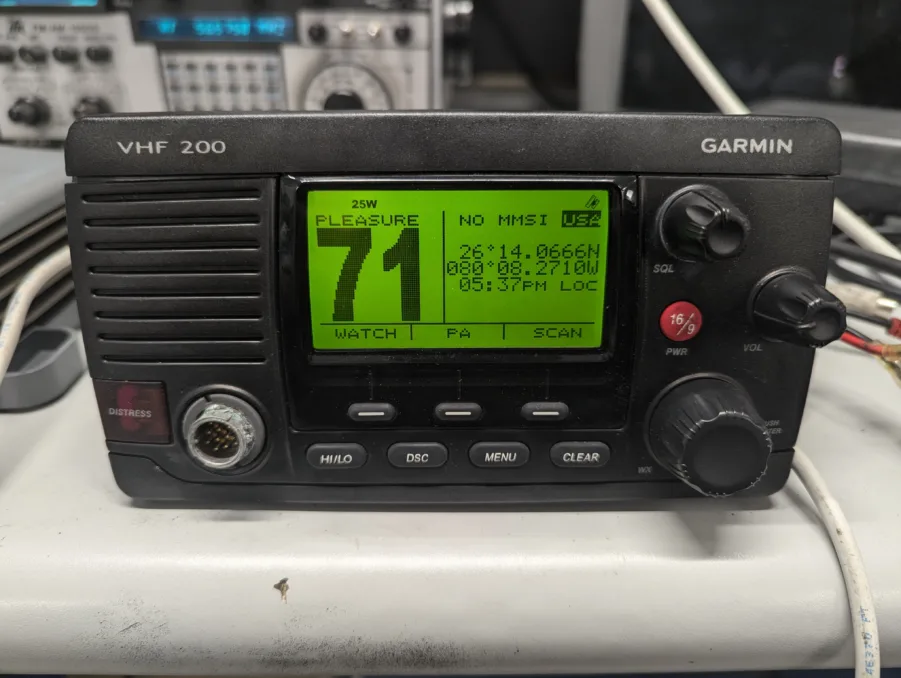 Garmin VHF200 Marine VHF DSC Transceiver - Tested - *Transceiver Only* - Image 5
