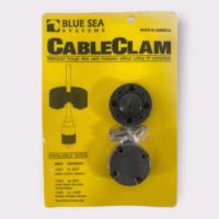 Blue Sea Systems 1001 Waterproof Cable Clam For .625" Connector - Black **New**