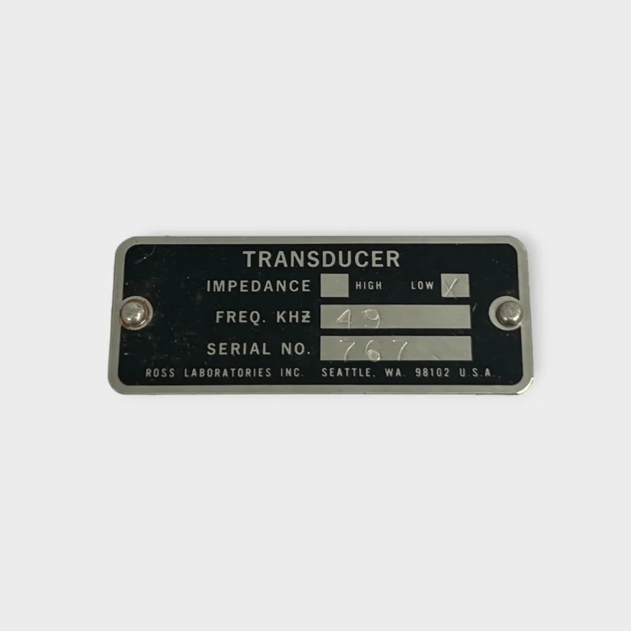 Ross Laboratories Inc 49khz 50khz Low Impedance Transducer for Survey *NEW* - Image 5