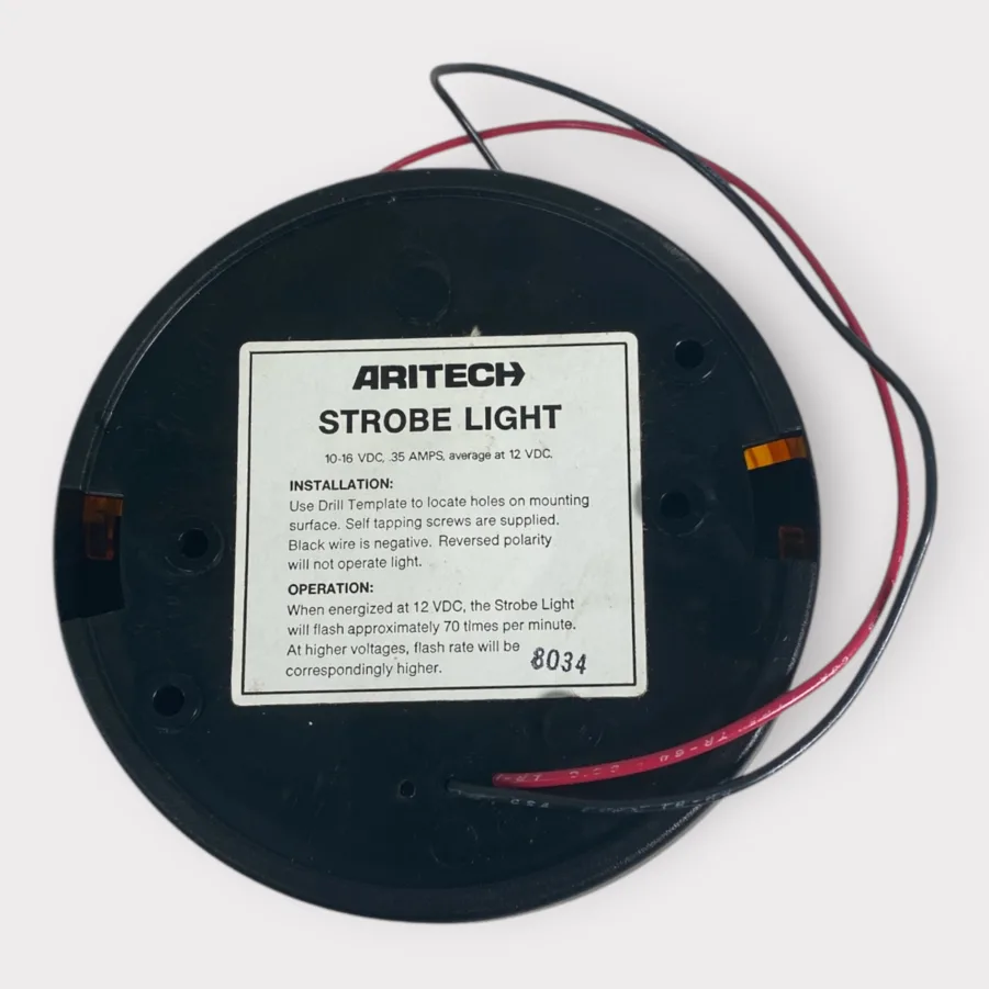 Aritech Amber Strobe Light 10-16 VDC .35 Amps 70 Flashes Per Minute NEW - Image 2