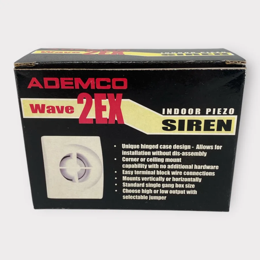 Ademco Wave 2EX Indoor Piezo Siren - 12VDC/110mA - 106db **New** - Max ...