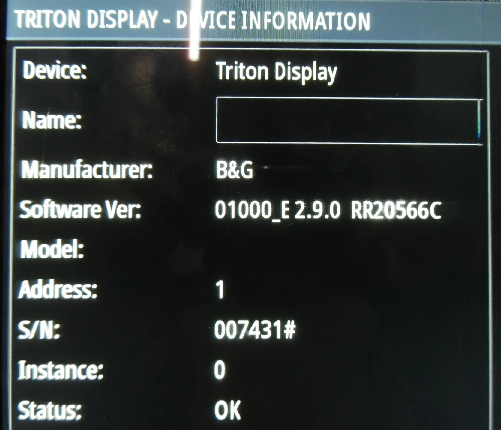 B&G B & G Triton T41 NMEA2000 Instruments Display (Tested & Updated ...