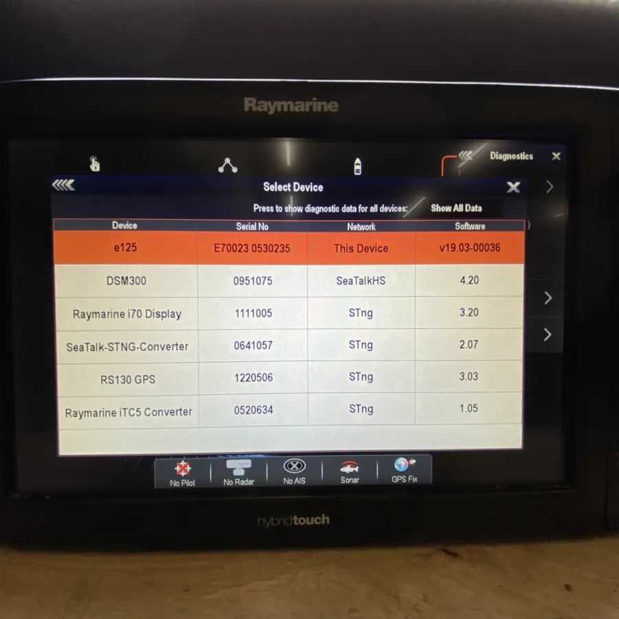 Raymarine e125 12.1" HybridTouch MFD w/ Sun Cover *Internal GPS* - E70023 - 90 Day Warranty*! - Image 12