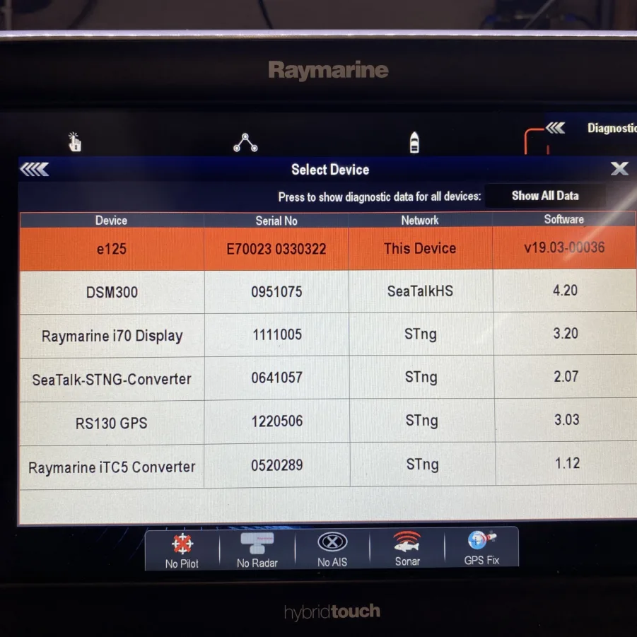 Raymarine e125 12.1" HybridTouch MFD w/ Sun Cover - E70023 - 90 Day Warranty! - Image 12