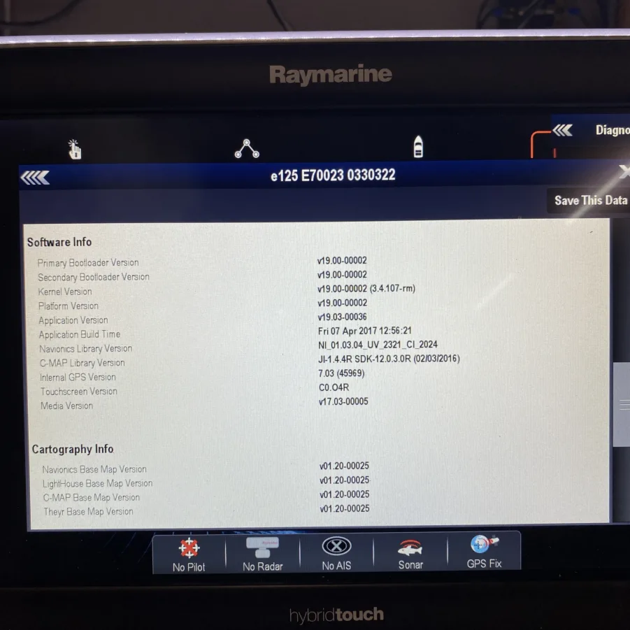 Raymarine e125 12.1" HybridTouch MFD w/ Sun Cover - E70023 - 90 Day Warranty! - Image 14