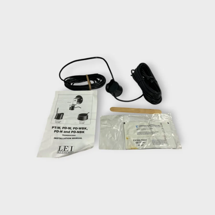 Lowrance 003-6393-00 PDRT-WSU In-Hull Glue-In Transducer w/Transom Temp *NEW*