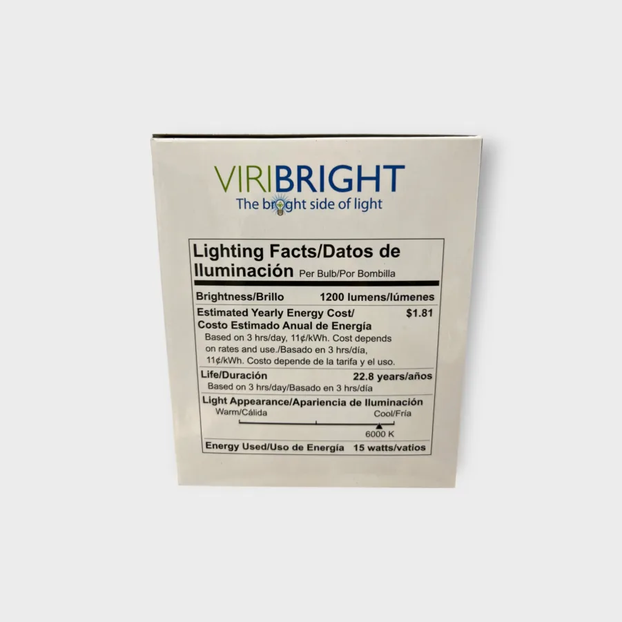 Viribright LOT OF 7 - 750077 75W Equal Light Bulbs 15W PAR38 LED 6000k Dimmable - Image 6