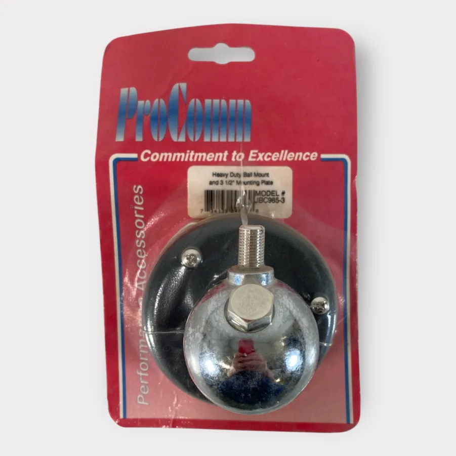 Procomm JBC985-3 Heavy-Duty CB Antenna Ball Mount W/ 3.5" Mounting Plate **New**