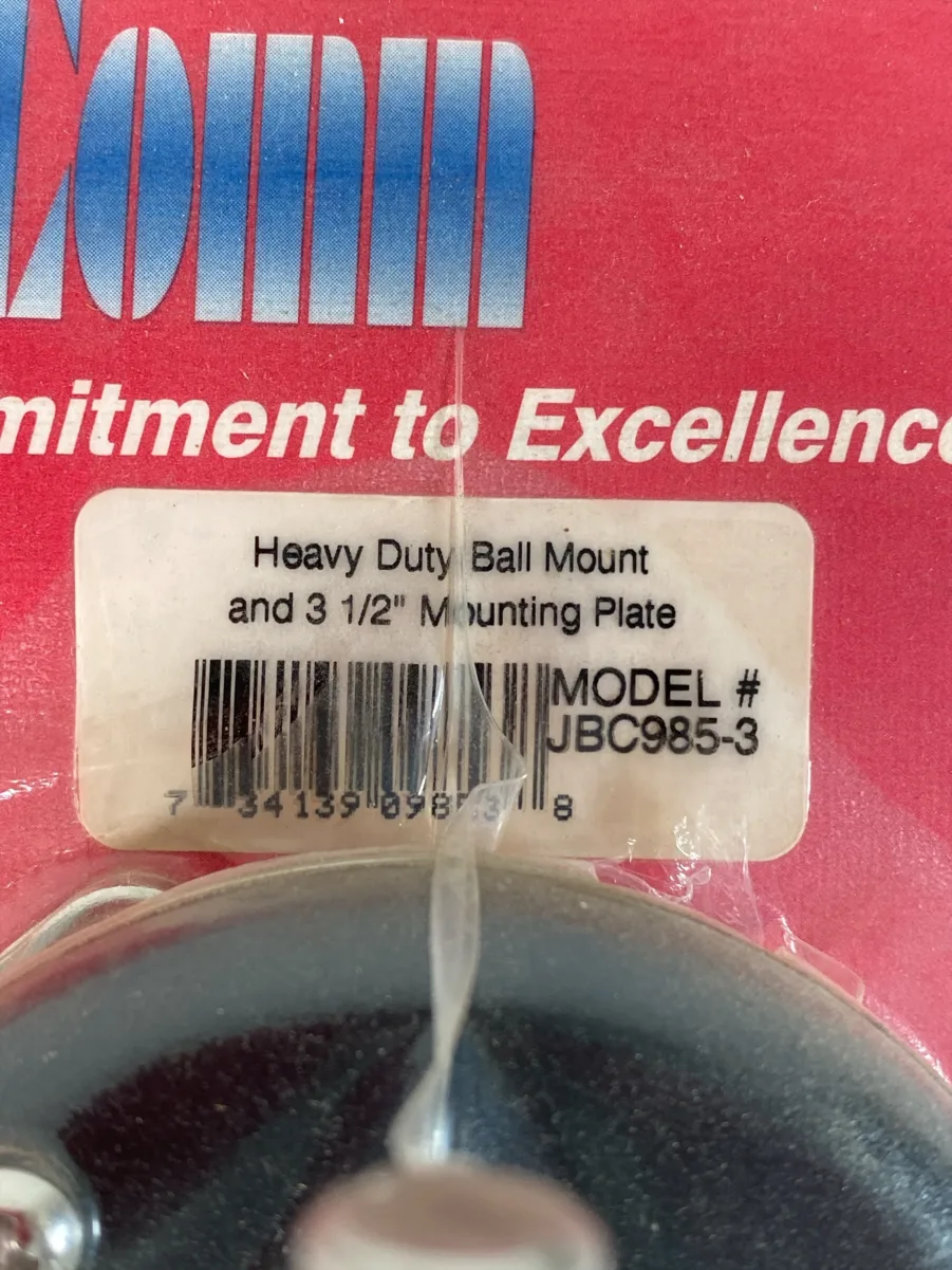 Procomm JBC985-3 Heavy-Duty CB Antenna Ball Mount W/ 3.5" Mounting Plate **New** - Image 3