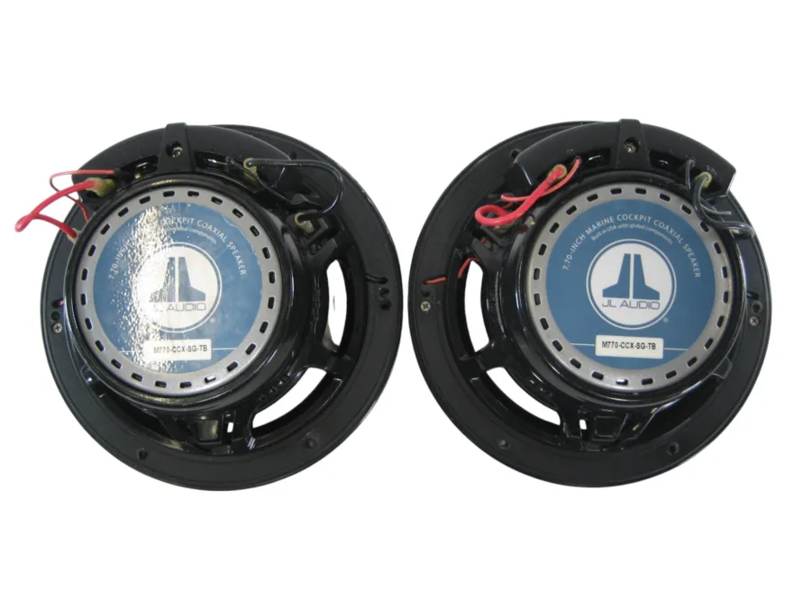JL Audio M770-CCX-SG-TB 7.7'' Marine Speakers (Black w/ Titanium "Sport" grilles) 90-Day Warranty - Image 3