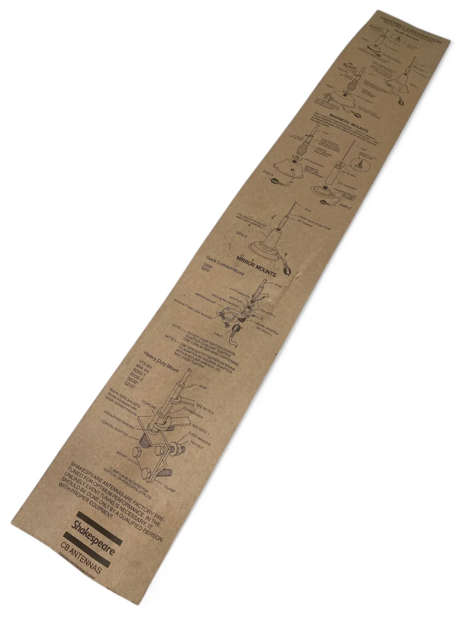 Shakespeare 4421-3 Fiberglass 35" Magnetic Mount Antenna System **New** - Image 4