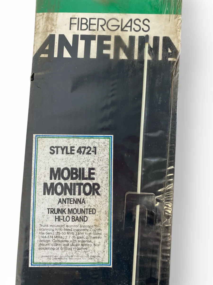 Shakespeare 472-1 Mobile Monitor 44" Trunk Mounted Hi-Lo Band Antenna **New** - Image 2