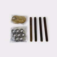 Transducer Hardware QTY4 Lot of 4 5/16"-20 x 3" Bronze Studs 8x Washers 8X Nuts