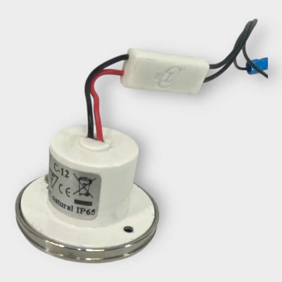Cantalupi Lighting LEDA/L 26mm Recessed White Courtesy Light 10-32V SS Cover QTY 4 - Image 3
