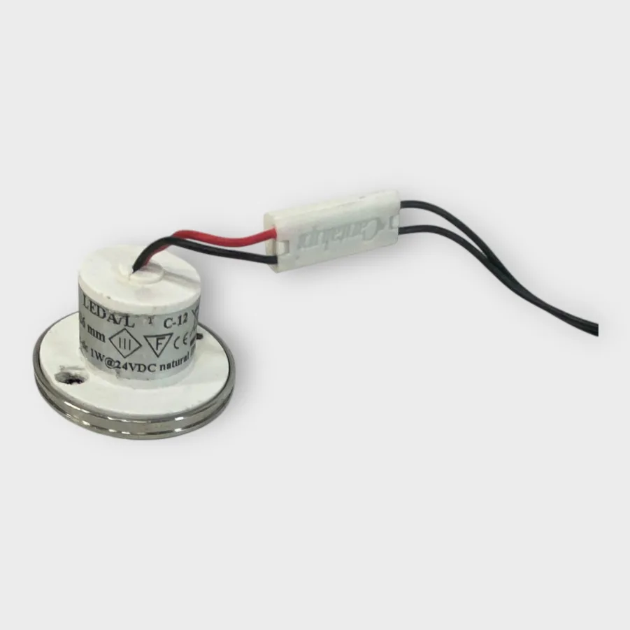 Cantalupi Lighting LEDA/L 26mm Recessed White Courtesy Light 10-32V SS Cover QTY 4 - Image 4