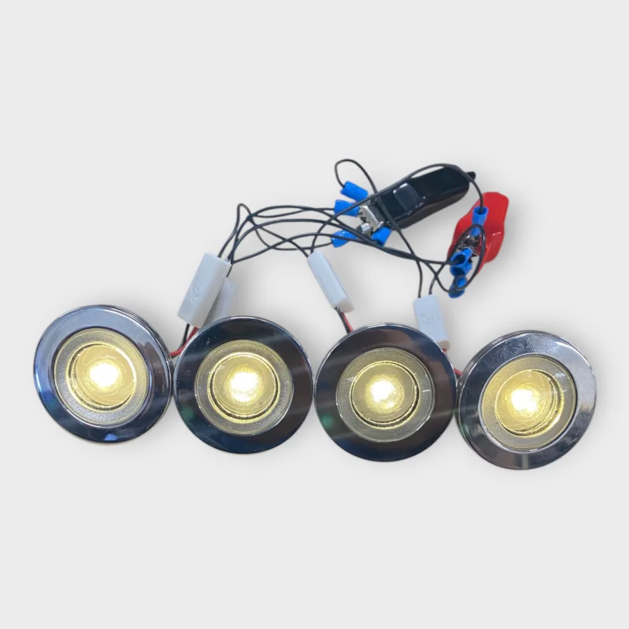 Cantalupi Lighting LEDA/L 26mm Recessed White Courtesy Light 10-32V SS Cover QTY 4 - Image 6