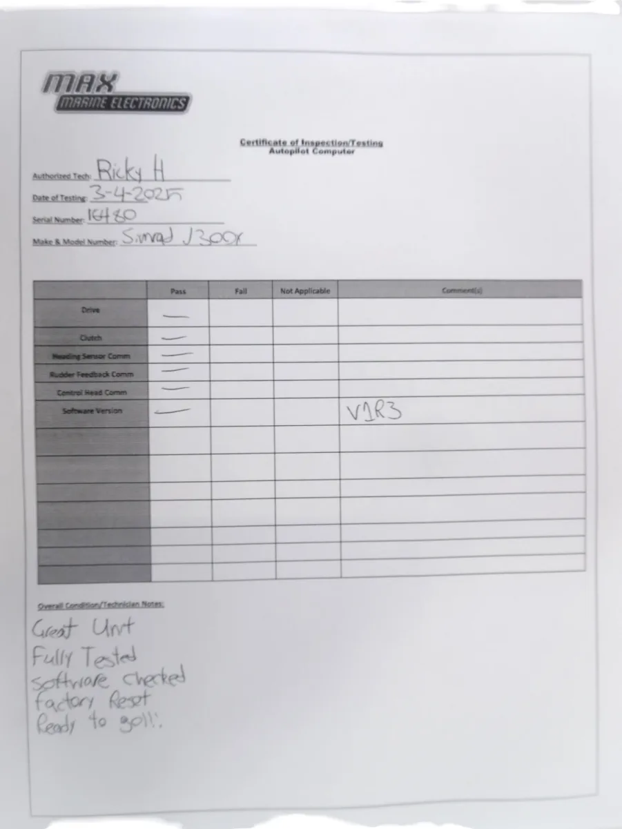 Simrad-Robertson J300x-Autopilot Course Computer-PN-22081830 - Image 11