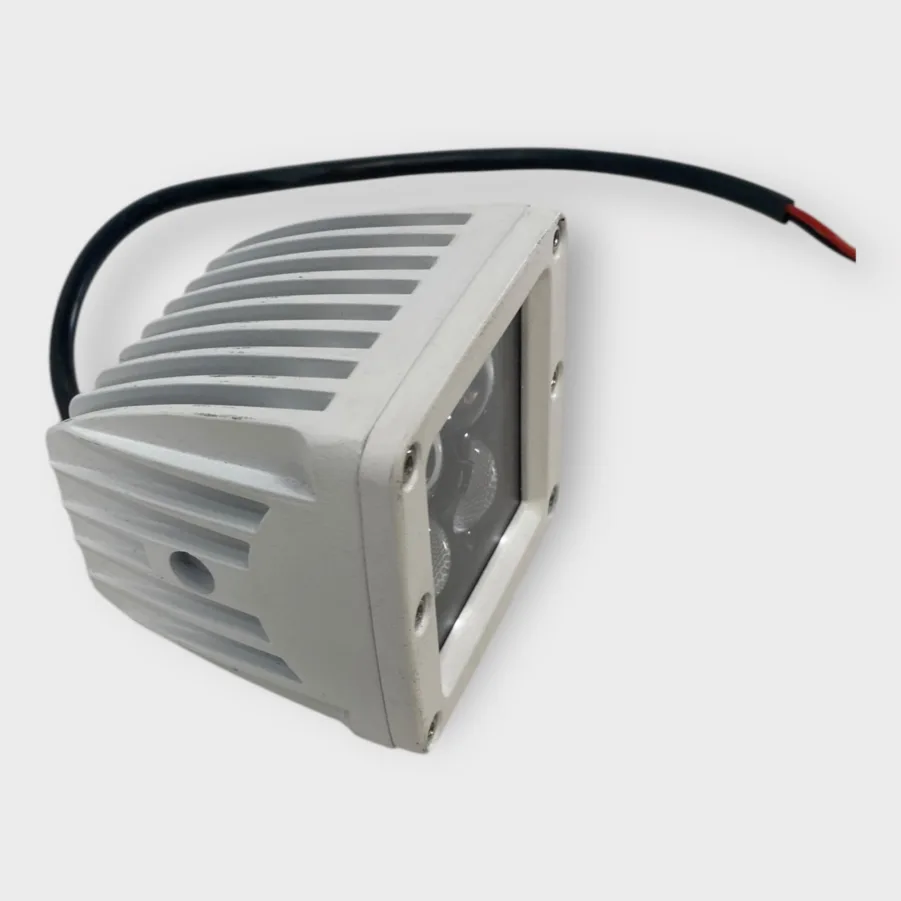 Marine Boat White LED Flood Light Pod Cube White Housing 12 Volt - Image 3