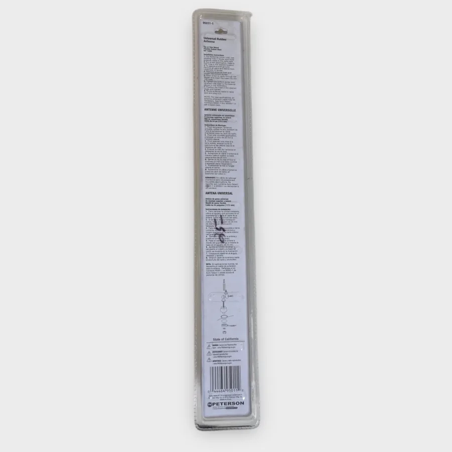 Auto Select 95011-1 AM/FM Universal Rubber Antenna Top Or Side Mount 54" Cable *NEW* - Image 3