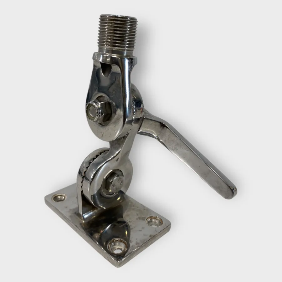 D. Lilly 101HD Stainless Steel Antenna Ratchet Mount Threaded Quick-Action Handle - Image 3