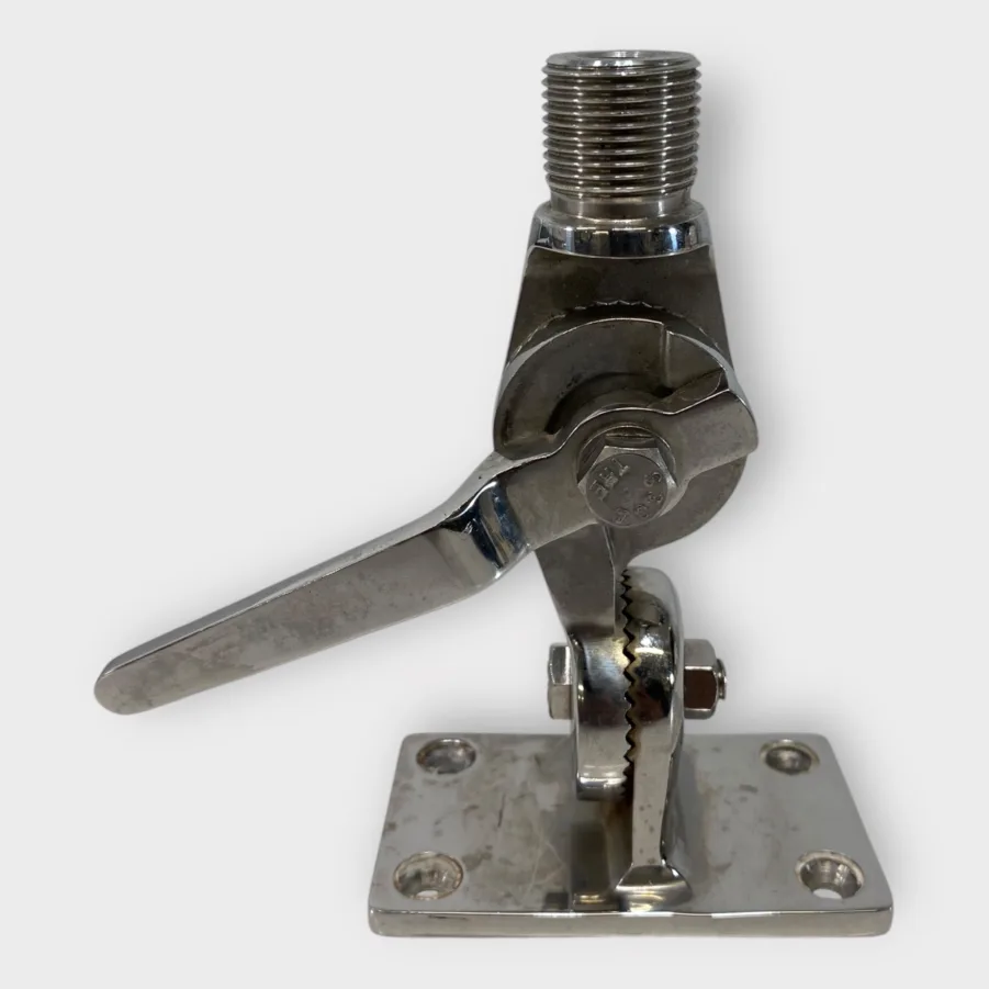 D. Lilly 101HD Stainless Steel Antenna Ratchet Mount Threaded Quick-Action Handle