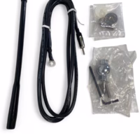 Shakespeare 4356 10.5" AM/FM Flex Antenna W/ 1" Ball Mount - Black **New**