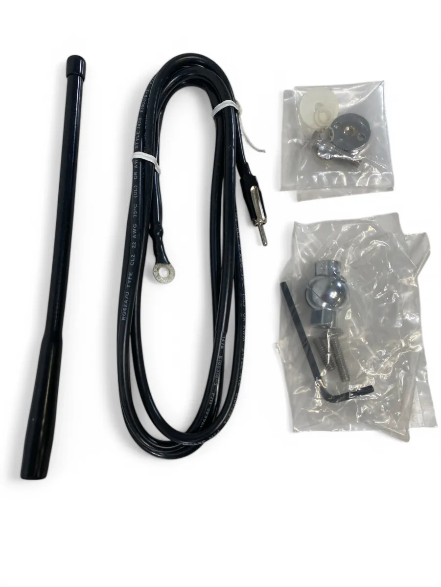 Shakespeare 4356 10.5" AM/FM Flex Antenna W/ 1" Ball Mount - Black **New**
