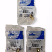 Leviton 40831-0BI Snap-In Quickport Gold F-Connector - Ivory **Lot of 3**