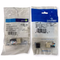 Leviton 41108-RI5 Cat 5 Snap-In Quickport Jack 8P8C T568A/B - Ivory **Lot of 2**